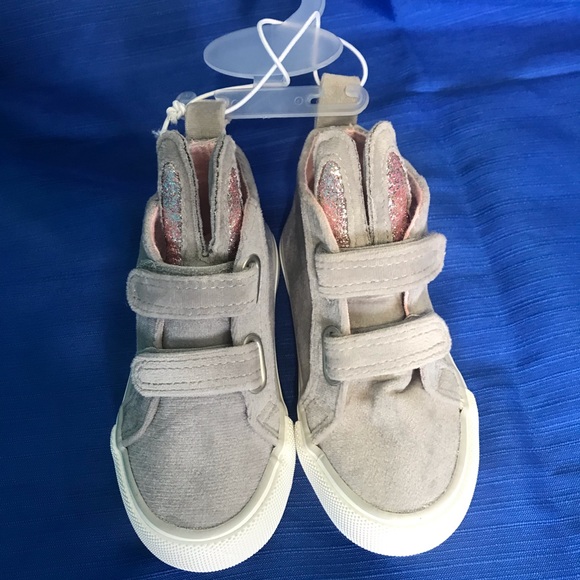 NWT Toddler Size 6 Sneakers Joe Fresh Grey Pink - Picture 3 of 8